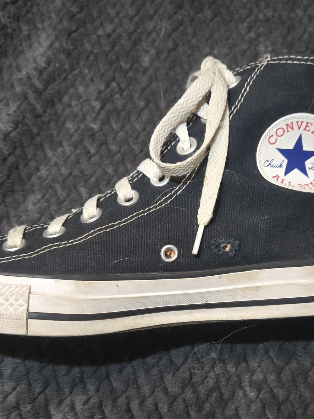Converse Chuck Taylor All Star High Top Sneakers - Black & White - Picture 10 of 10